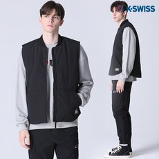 [케이스위스(K-SWISS)] 백포켓 경량패딩 베스트