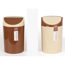 원형 플라스틱 휴지통사무실 가정용 쓰레기통 대 6L, 1개