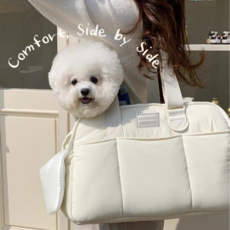 IAE MARON BAG 마롱백 강아지 소형견 포근한 이동가방, 1개, 포근크림해