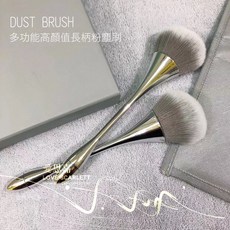 美甲粉塵軟毛腮紅刷, 1個, 網紅灰毛01737