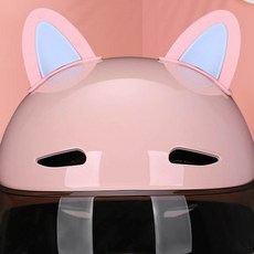 스쿠터악세사리 바이크장식 고양이귀 헬멧장식, 블루