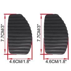 Citron Xsara Picasso 2000 2001 2002 2003 2004 2005 2006 2011 자동차 고무 브레이크 클러치 풋 페달 패드 커버 액세서리, 2X Clutch