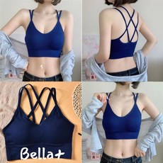 Bella+ 美背無鋼圈運動內衣 集中托高可拆卸胸墊 少女內搭七色可選