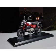 青島社 本田Honda monkey125 小猴子摩託車模型 1/12比例 摩托車模型 收藏送禮 機車模型 生日禮物 手辦擺件 玩具禮物, 2022款紅色/111208, 1個