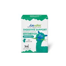 in plus貓草高纖排毛粉，添加天然木天蓼，幫助腸道蠕動，有效排毛，貓咪保健營養品, 1g, 18個, 排毛