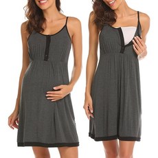 수유잠옷 임산부 빅사이즈 잠옷 원피스 세트 홈웨어 긴 소매 임신