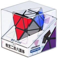 奇藝 三階八面體 二階八面體 磁力 FTO 順滑 競速 益智玩具 八面體 異形魔方, 1個