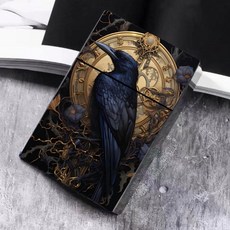 時尚潮流香煙盒，創意香煙收納盒，20支裝粗支煙盒，個性炫酷禮物送禮多款可選, 烏鴉, 1個