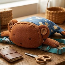 모모프렌즈 피기백 힙색 코듀로이 힙색 별패턴 슬링백 미니 크로스백