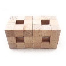 학습교구 맹거스펀지 도형쌓기 나무블록 2단계/ 창의력놀이 수학쌓기블록 쌓기블럭, 1세트