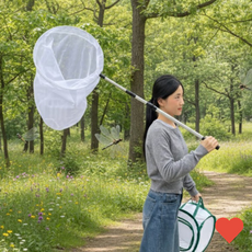 곤충학습 곤충 채집 튼튼한 대형 포충망 잠자리채