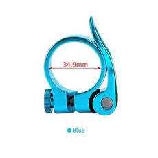 OUO 퀵 릴리스 시트 포스트 클램프 알루미늄 자전거 안장 31 8 MTB 27.2 Dropship 용 클로저 예비 부품, 9)34.9mm blue clamp