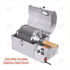 로스팅기계 커피 원두 로스터기 ITOP 400ELCR 전기 로스터 온도 제어 회전 속도 조절 장비 400g 용량, 14)AU, 220V Stainless Steel