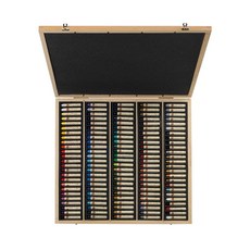 【時代中西畫材】法國 SENNELIER 申內利爾 油性粉彩 120色全色系木盒裝 (專業級油性粉彩), 1個, 120色