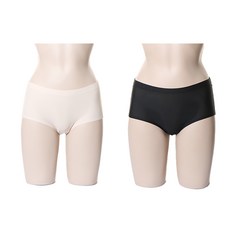2 張韓美酷網眼無縫衛生內褲, 皮膚,黑色