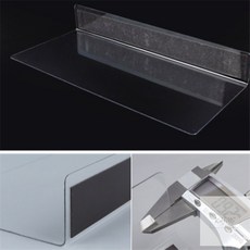 경희의마실 L형 투명 칸막이 28x12cm 1P 자석형 소품진열대, 1개