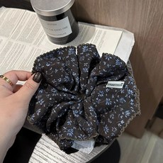 韓國時尚高級感印花大腸髮圈女2026新款氣質馬尾皮筋彈力耐用頭繩ly-024默認顏色