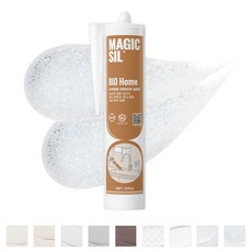 오성 매직씰 바이오 홈 항균 실리콘 노즐포함 샤이닝 실버 270ml, 1개