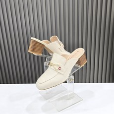 탠디by미셸 여성 스퀘어 부드러운가죽 골드버클 쿠션 5cm 블로퍼(12P3012H)