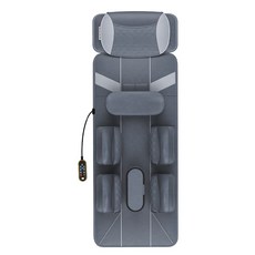 多功能全身氣囊按摩墊 灰色, 尊享版電動氣囊牽引加熱揉捏【22層氣囊+3大自動模式+3檔力度調節+6組振動】