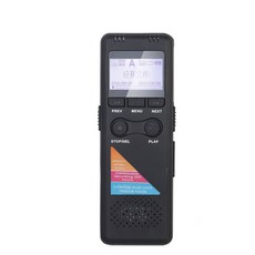 32G超清晰超長時間抗噪專業錄音筆，適用於會議和補習錄音 (聲控錄音，密碼保護), 黑色, DVR03