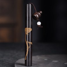 紫光檀/黑檀木 青蓮香筒, 單一品青蓮香筒短13.5*1.6cm