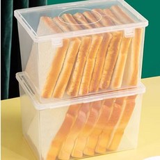 透明麵包收納盒 食物保鮮盒, 麵包收納盒 opp袋裝 20*13*12.7, 1套