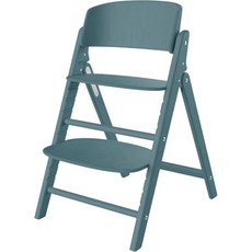 CYBEX [공식] 클릭 앤 폴드 체어 스톤 블루 신생아부터 성인까지 접기 컴팩트 올 우드 프리스탠딩 보관 휴대 키즈 하이 식탁(오리지널 리플렉터 밴드 포함), stone blue