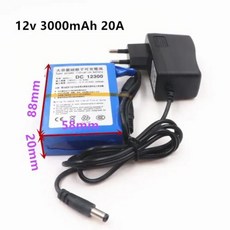 새로운 DC 12v 300020000 mah 리튬 이온 재충전 전지 교통 D evelopment 4 종류를 가진 고용량 ac 힘 충전기, 2) 12v 3000mAh