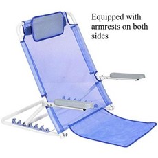 바닥 의자 좌식 소파 접이식 등받이 거실 휴식 체어 다기능 침대 다중 기어 조절 가능 팔걸이가 있는 휴대용 프레임, 5)Blue Breathable-A