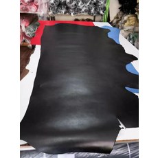 천연 소가죽 원단 수제가죽공예 베지터블 가죽공예재료 그레인 가죽, 블랙