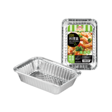 點秋香 鋁箔料理盒 烤肉必備 耐高溫 方便攜帶, 1套, 220鋁箔料理盒(2入)