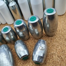 히트존 낚시 구멍추 x5개입 7호8호10호12호14호16호(봉돌 무게추), 구멍추_7호, 1개, 5개입