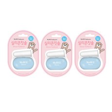 마이비 실리콘 손가락칫솔 + 케이스 세트, 혼합색상, 1개입, 3세트