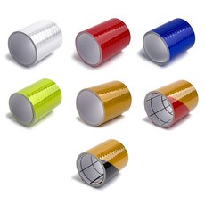 K잇 PVC 벌집 반사테이프 50mm 안전반사테이프, 황적사선