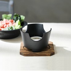 JAJU 자주 미니 화로 워머 12.5x8.5cm, FR, 블랙