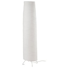 IKEA Vickleby (404.844.87) 핸드메이드 라이스 페이퍼 쉐이드 화이트 플로어 램프 화이트 136cm(54인치), IKEA Vickleby (404.844.87) 핸드메