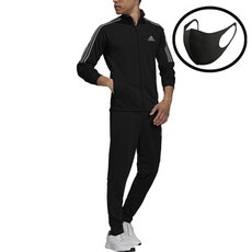 adidas 愛迪達 SER TS男款運動外套+褲子套裝+時尚口罩