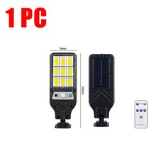 1000W800W600W 500000LM 태양광 조명 야외용 램프 센서 라이트 리모컨 거리, Mini50W
