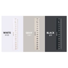 델리 누사인 ABS 자 15cm ENS096, 화이트, 3개