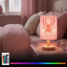 Glooglitter Spider Table Lamp for Christmas Gifts - 16 Color Dimmable LED Night Light 5.12 x 9.72