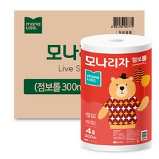 모나리자 점보롤 300m x 16롤 녹스 롤화장지 롤휴지, 16개