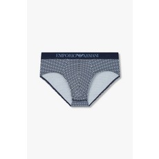엠포리오 아르마니 EMPORIO ARMANI UNDERWEAR 남성 로고 밴딩 패턴드 코튼 브리프_마린 0814311007 2410507538 352144