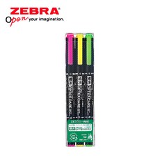 ZEBRA 제브라 옵텍스 케어 형광펜 3색 세트 WKCR1-3C, 3색 세트(WKCR1-3C)
