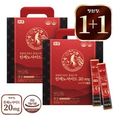 1+1 정원장 6년근 홍삼스틱 프리미엄 골드 대용량 100포 2박스, 100, 200개