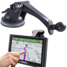 랜드콘셉트 - Garmin용 GPS 마운트 | Garmin Nuvi RV Dezl 드라이브 지원을 위한 대시 윈드실드 윈도우 차량 홀더, 랜드콘셉트 Garmin용 GPS 마운트 | Garmin, 1개