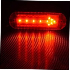 LED컨버터 LED 사이드 램프 화살표 차폭등 대형 윙바디 DI 24V, 레드LED