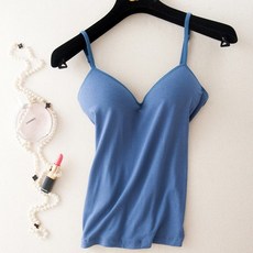 IFaith 韓版修身背心 莫代爾 無袖 深V 無鋼圈 細肩帶罩杯 V0002