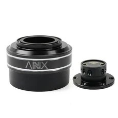 MUGE-New 6 홀 레이싱 게임 스티어링 휠 퀵 릴리스 허브 어댑터 70MM MOZA Simagic M10 A/Mini EuSMPS Truc, 01 빠른  Mainland, 03 Black