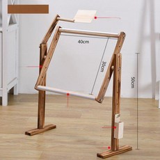 십자 거치대 탁상형 취미용 후프 사각 수틀 조절식, Baked color 소형 자수 프레임P 69, 1개